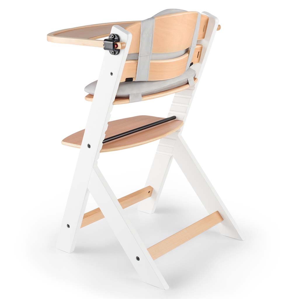 KINDERKRAFT Židlička jídelní Enock s polstrováním White wooden, Premium