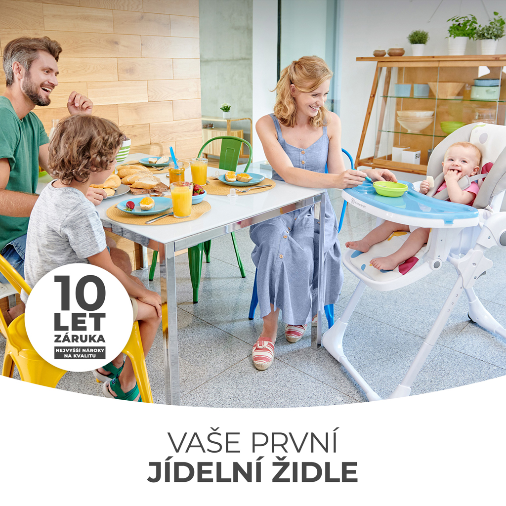 KINDERKRAFT Židlička jídelní Yummy Multi