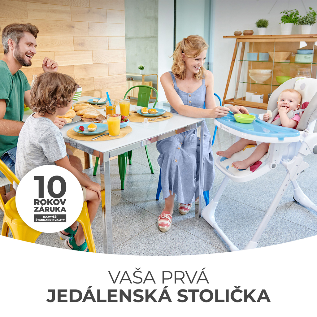 KINDERKRAFT Židlička jídelní Yummy Pink