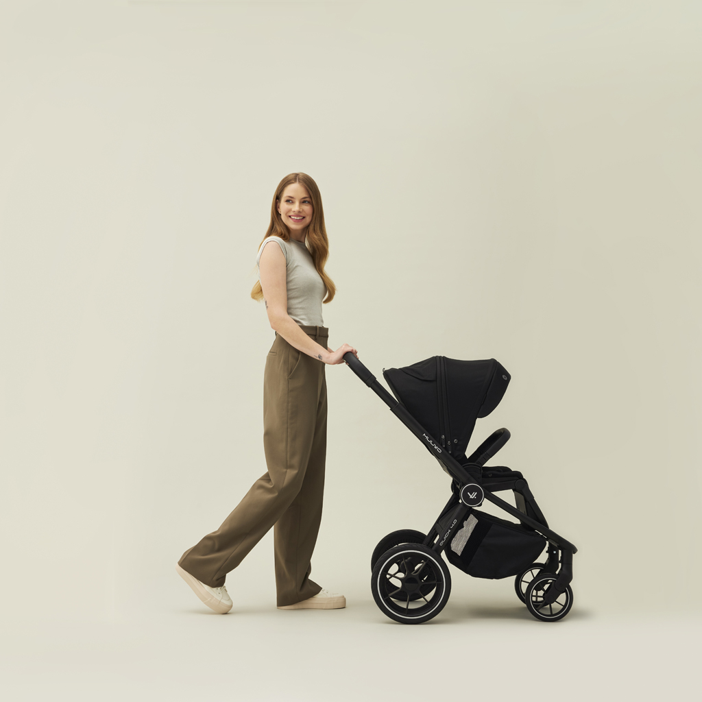 MUUVO Kočárek kombinovaný Quick 4.0 Classic black set 2v1