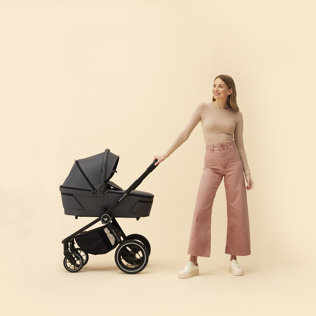MUUVO Kočárek kombinovaný Quick 4.0 Iron graphite set 2v1