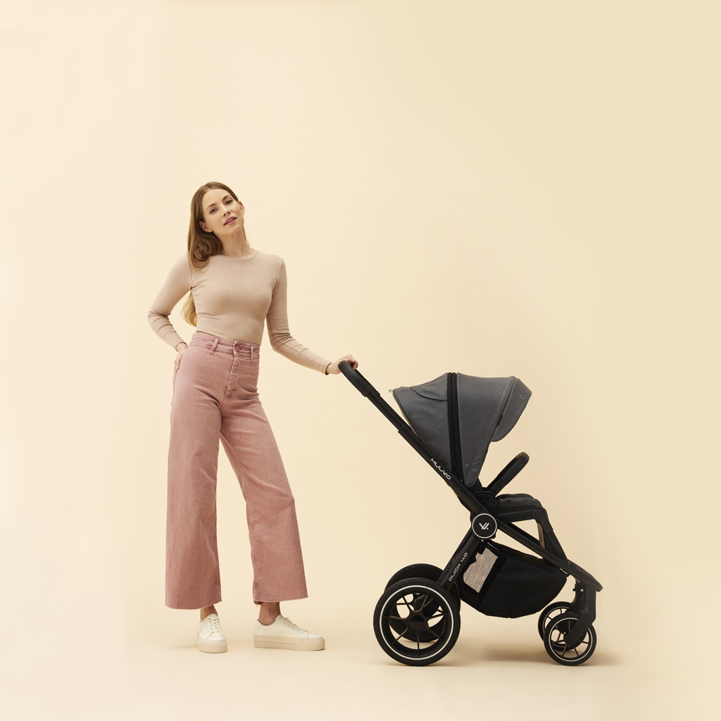 MUUVO Kočárek kombinovaný Quick 4.0 Iron graphite set 2v1