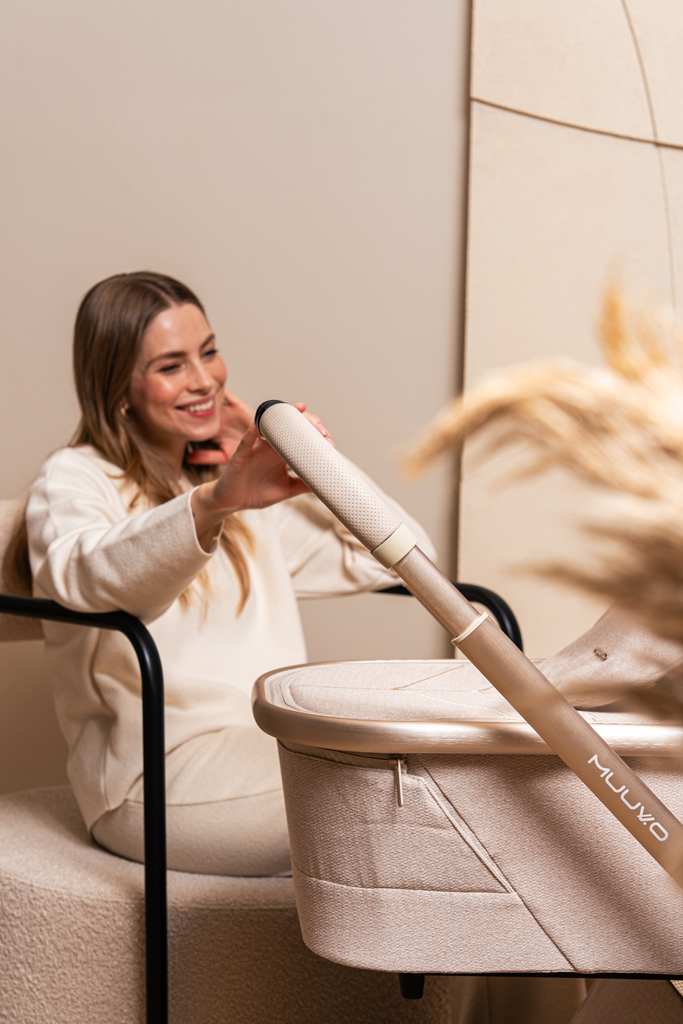 MUUVO Kočárek kombinovaný Quick Boho Beige set 2v1