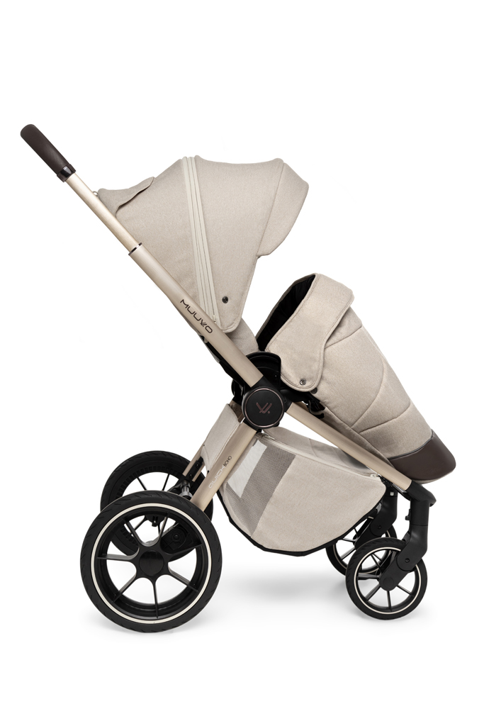 MUUVO Kočárek kombinovaný Quick Boho Brown set 2v1