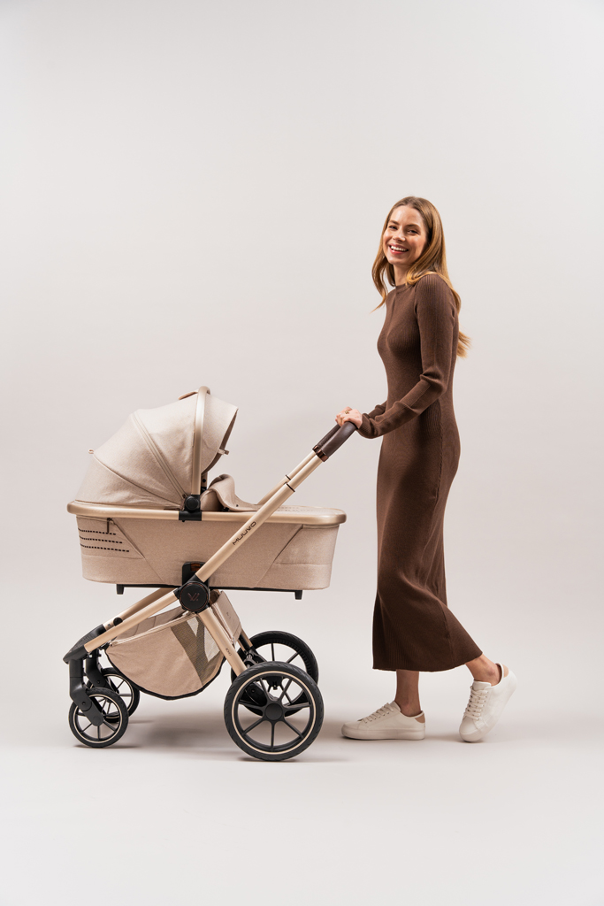 MUUVO Kočárek kombinovaný Quick Boho Brown set 2v1