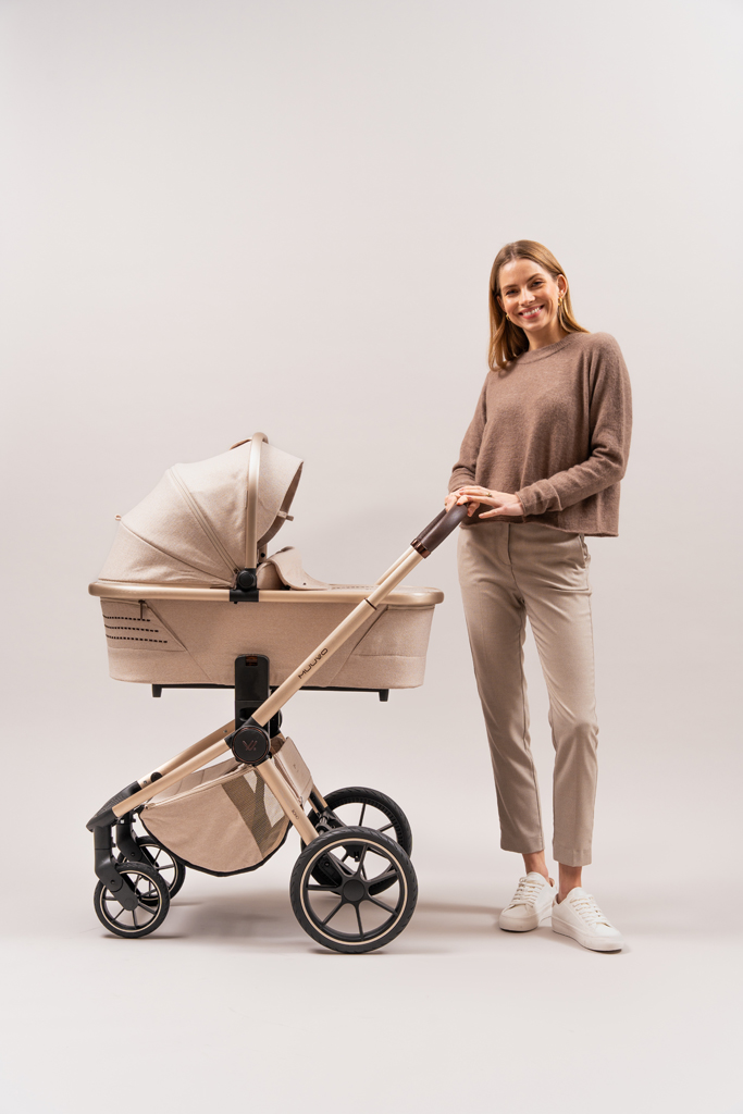 MUUVO Kočárek kombinovaný Quick Boho Brown set 2v1