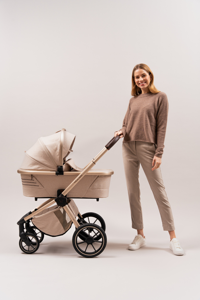 MUUVO Kočárek kombinovaný Quick Boho Brown set 2v1