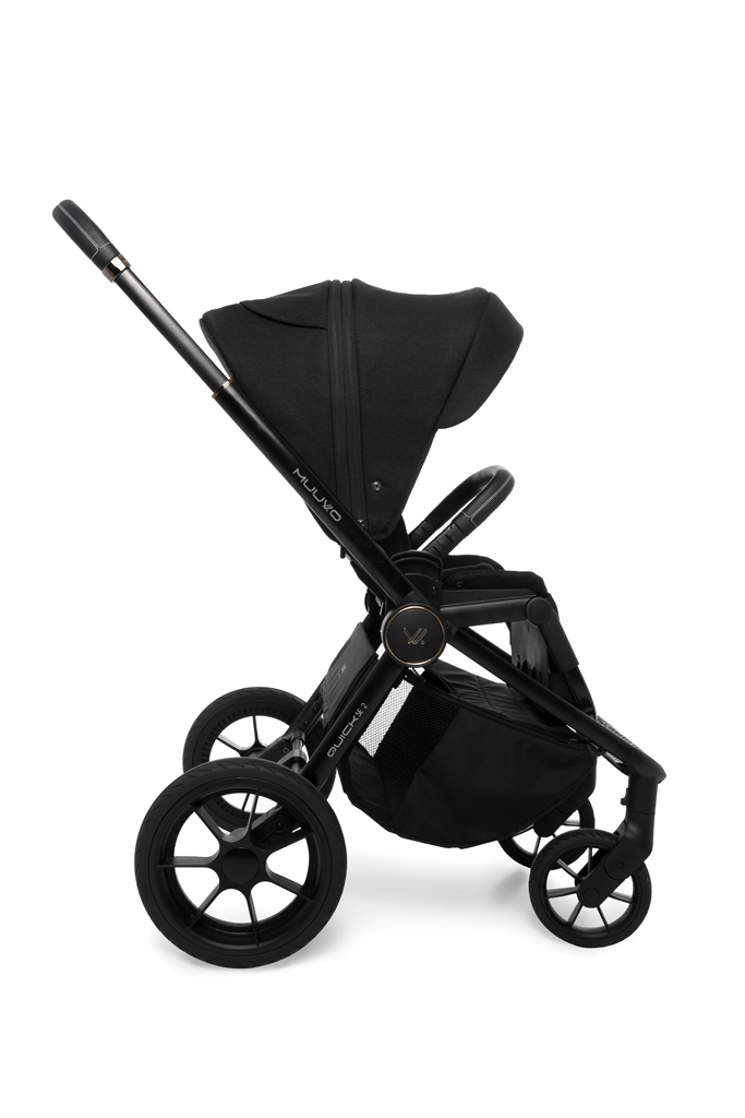 MUUVO Kočárek kombinovaný Quick SE 2 Chromium black set 2v1