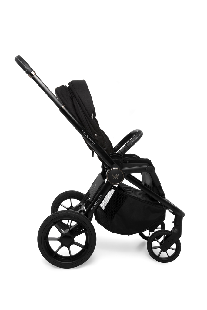 MUUVO Kočárek kombinovaný Quick SE 2 Chromium black set 2v1