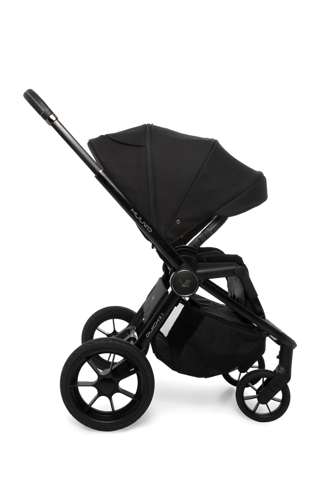 MUUVO Kočárek kombinovaný Quick SE 2 Chromium black set 2v1