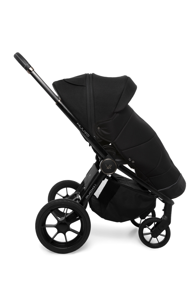 MUUVO Kočárek kombinovaný Quick SE 2 Chromium black set 2v1