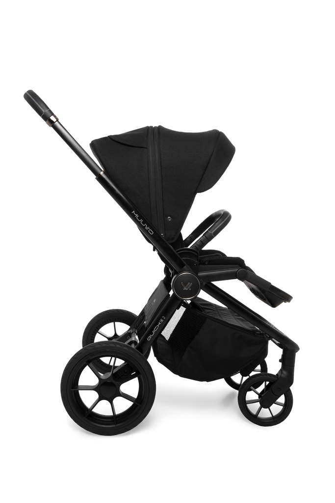 MUUVO Kočárek kombinovaný Quick SE 2 Chromium black set 2v1
