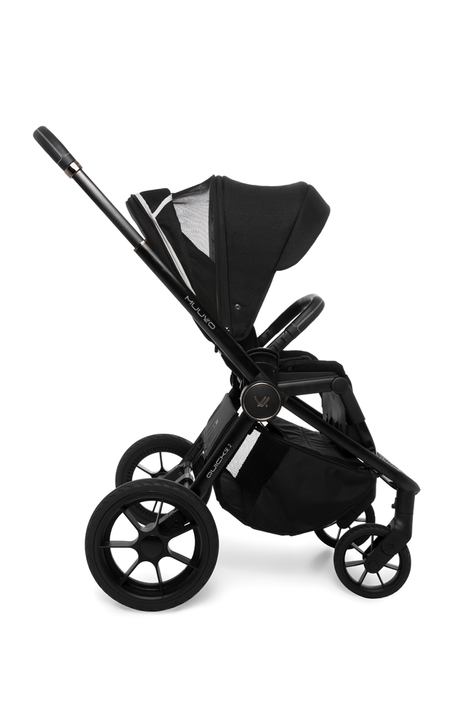 MUUVO Kočárek kombinovaný Quick SE 2 Chromium black set 2v1