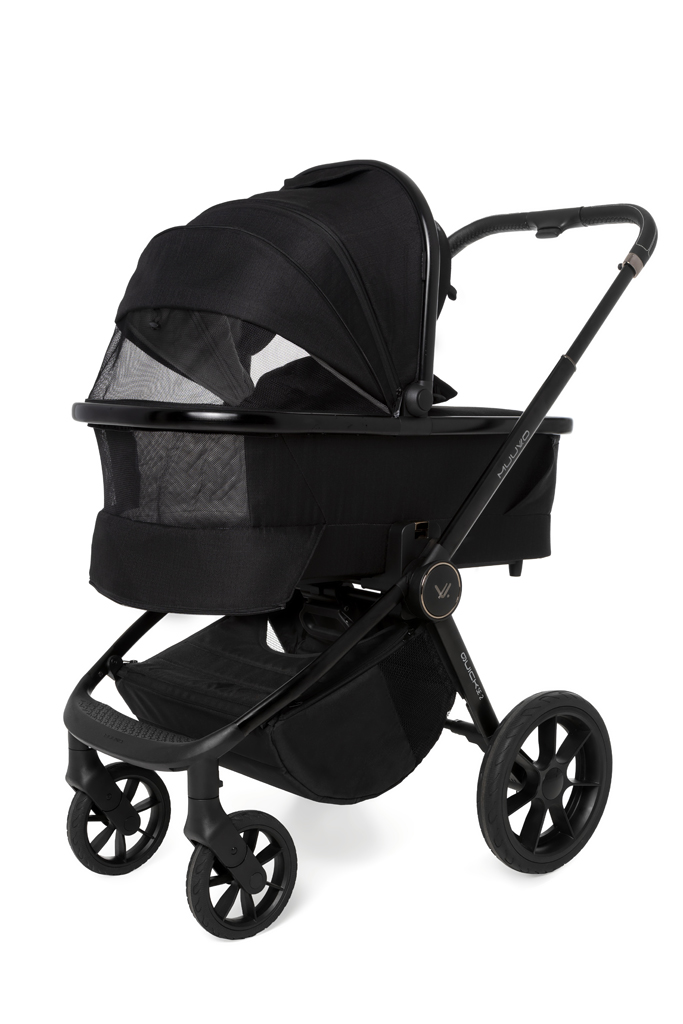 MUUVO Kočárek kombinovaný Quick SE 2 Chromium black set 2v1