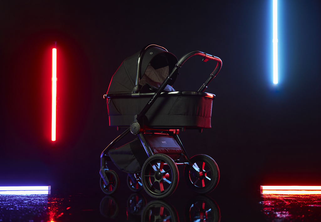 MUUVO Kočárek kombinovaný Quick SE 2 Chromium black set 2v1