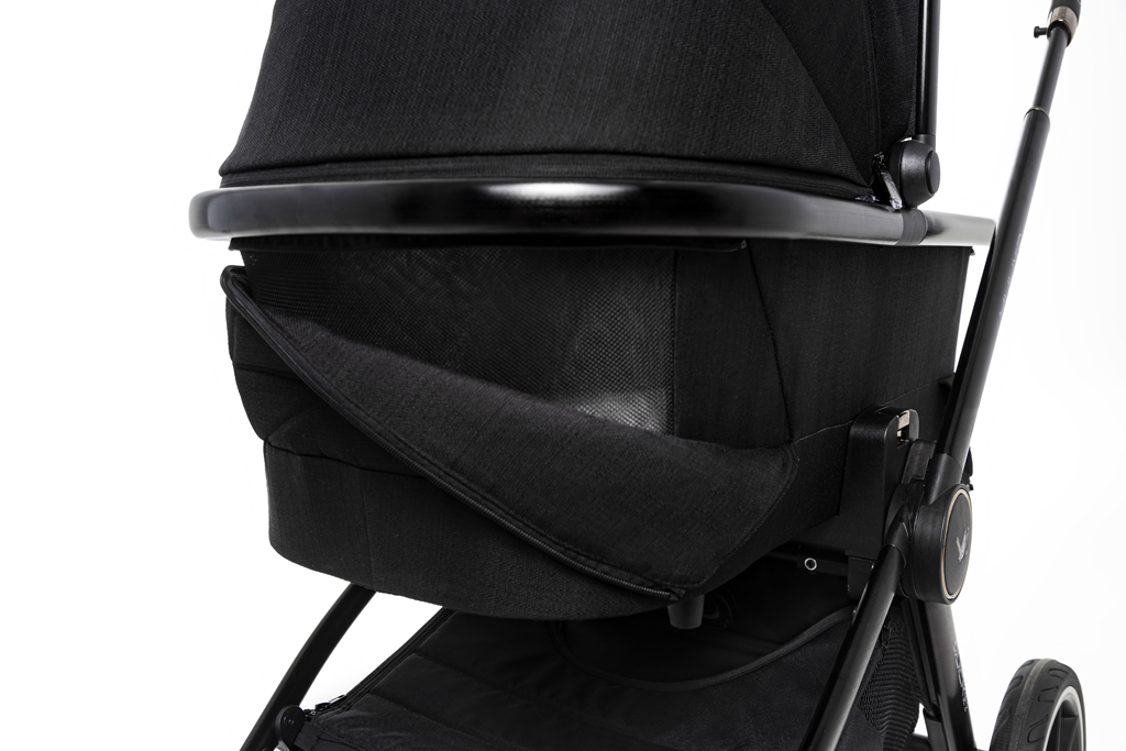 MUUVO Kočárek kombinovaný Quick SE 2 Chromium black set 2v1