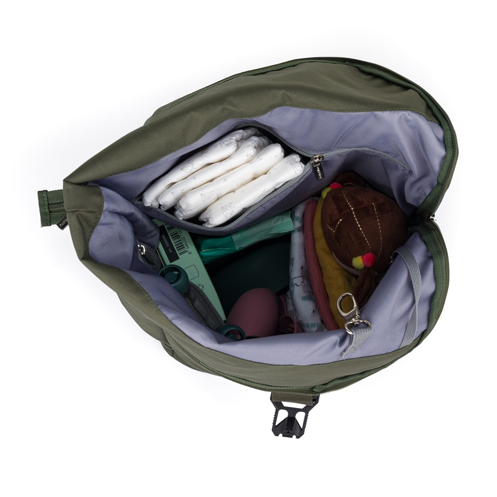 PETITE&amp;MARS Batoh přebalovací na kočárek Jackob Military Green