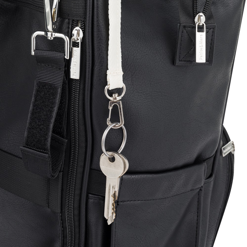 PETITE&amp;MARS Batoh přebalovací na kočárek Jasper Absolute Black