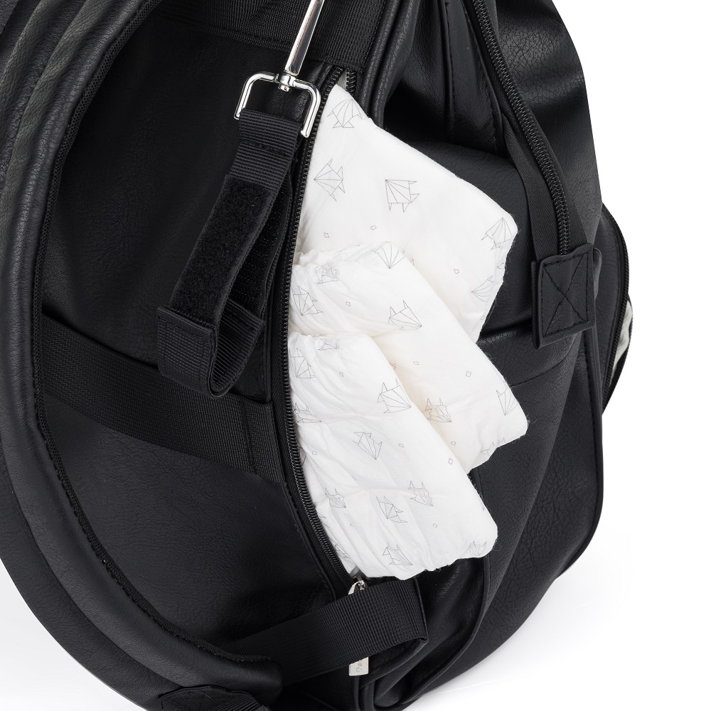 PETITE&amp;MARS Batoh přebalovací na kočárek Jasper Absolute Black