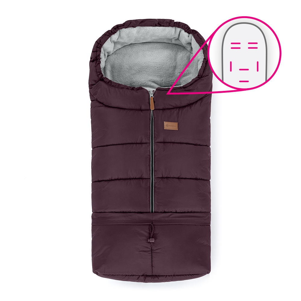 PETITE&amp;MARS Fusak nastavitelný 3v1 Jibot  Horizontal Mysterious Plum