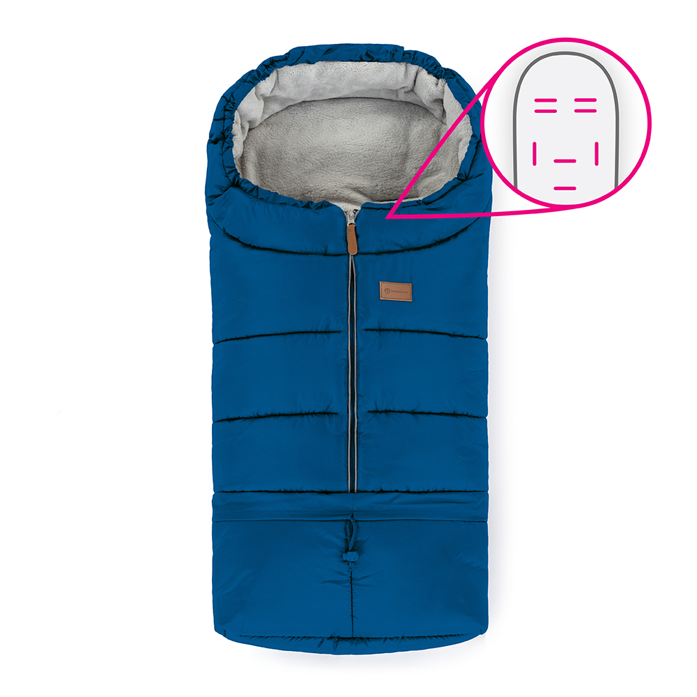 PETITE&amp;MARS Fusak nastavitelný 3v1 Jibot Horizontal Ocean Blue