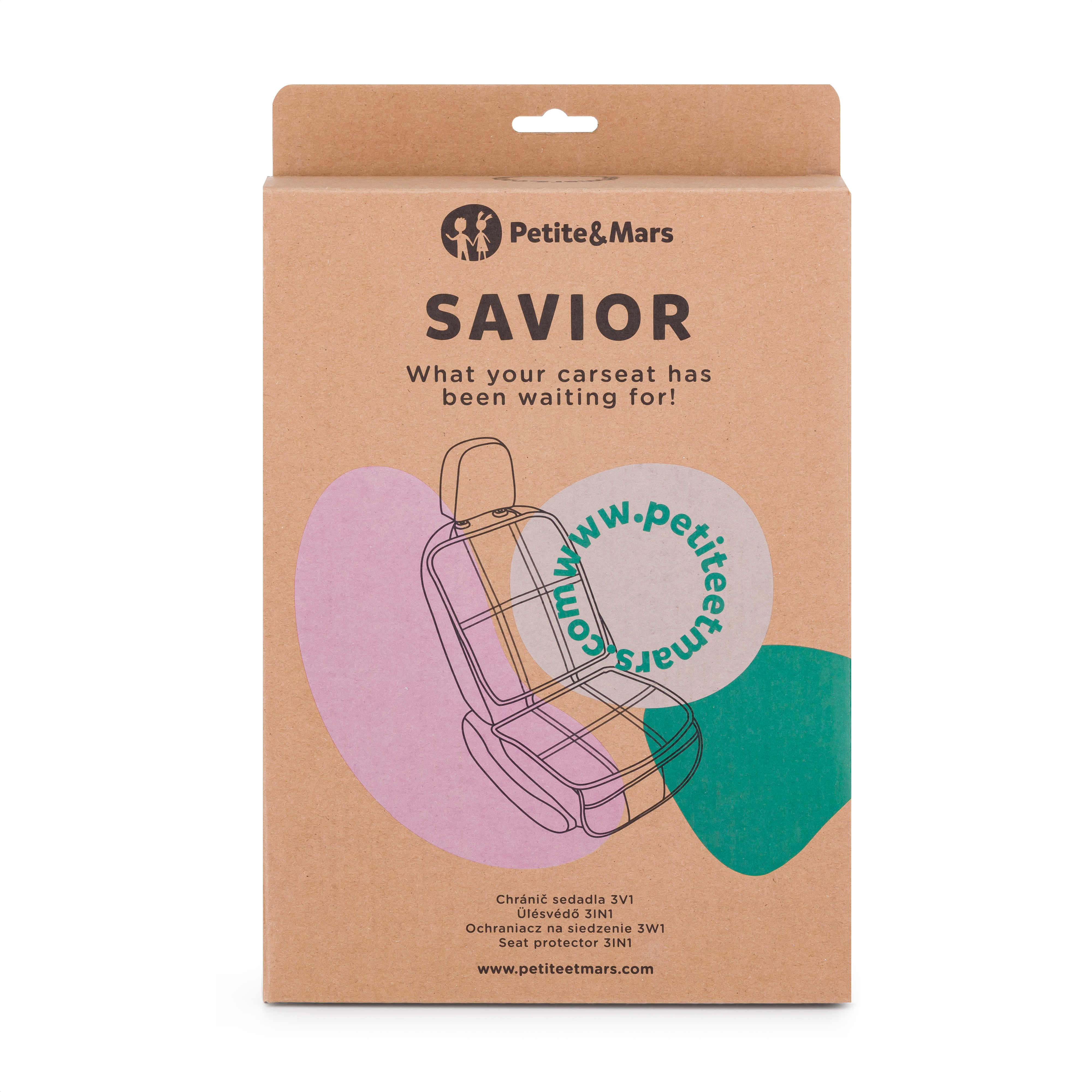 PETITE&amp;MARS Chránič sedadla Savior 3v1