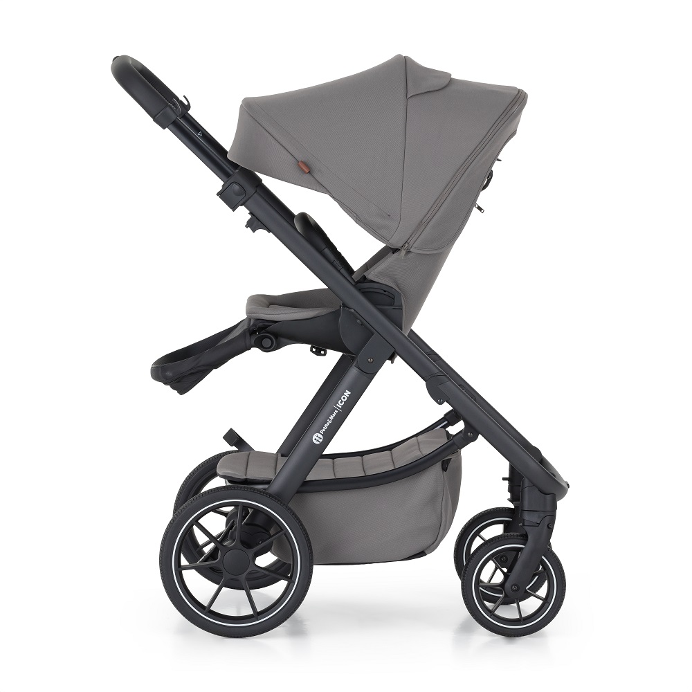PETITE&amp;MARS Kočárek kombinovaný ICON 2v1 Dove Grey XXL RWS + Core Pro i-Size Black Grey + Báze