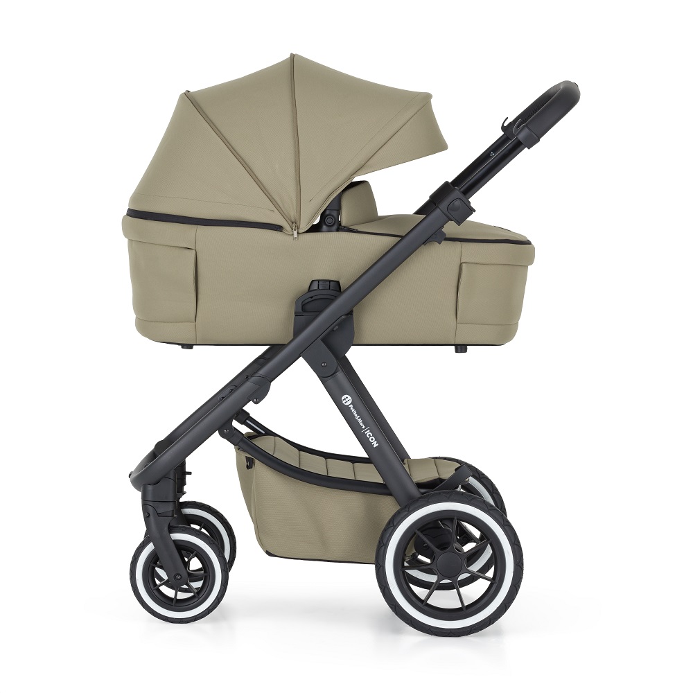 PETITE&amp;MARS Kočárek kombinovaný ICON 2v1 Mossy Green XXL AIR + Core Pro i-Size Black Grey + Báze