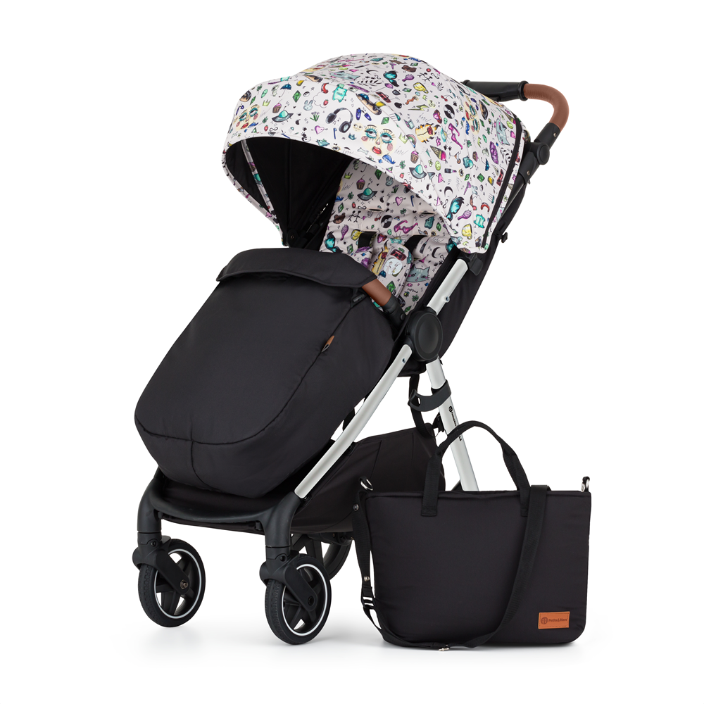 PETITE&amp;MARS Kočárek sportovní Royal3 Silver Limited100 Tattoo