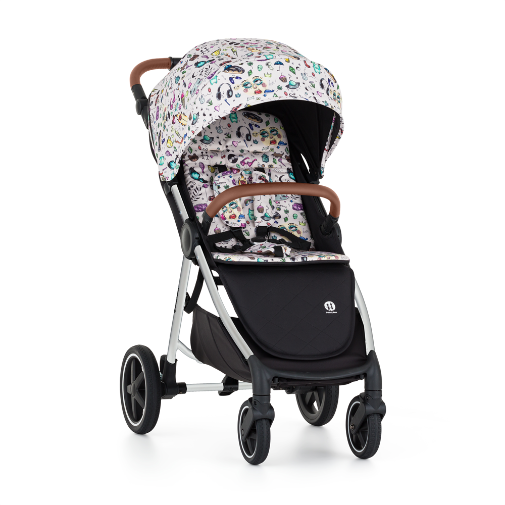 PETITE&amp;MARS Kočárek sportovní Royal3 Silver Limited100 Tattoo