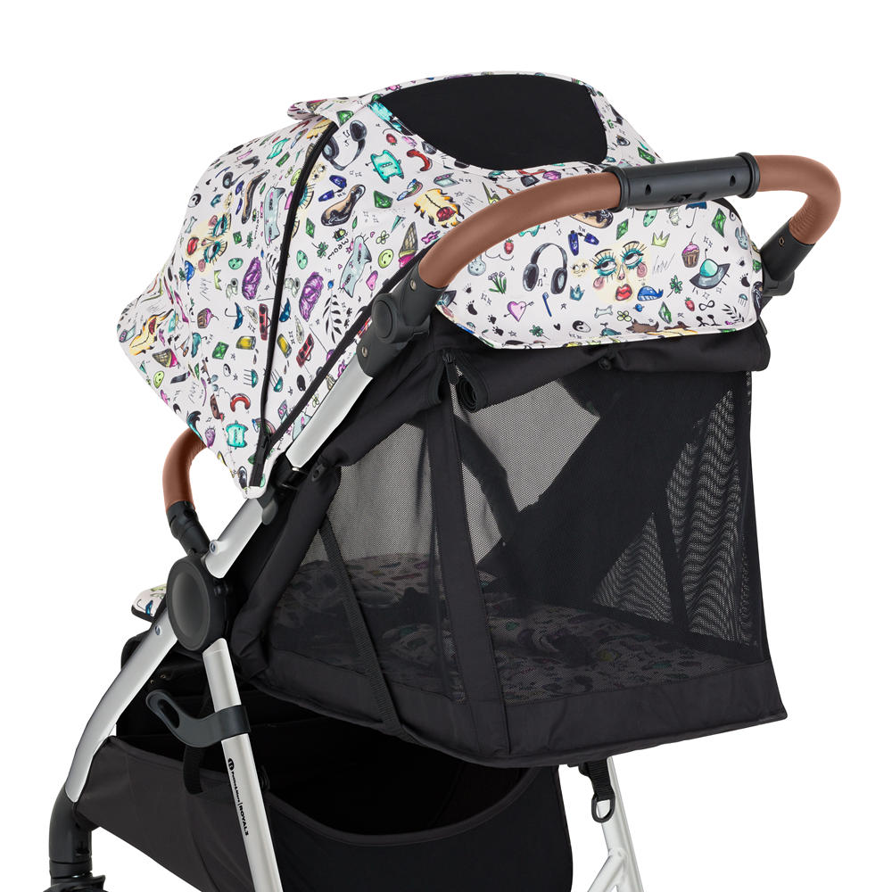 PETITE&amp;MARS Kočárek sportovní Royal3 Silver Limited100 Tattoo