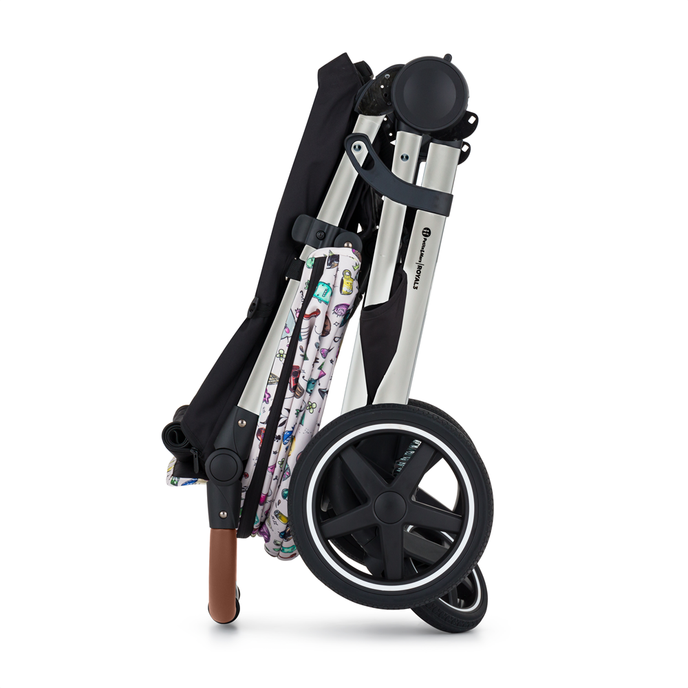 PETITE&amp;MARS Kočárek sportovní Royal3 Silver Limited100 Tattoo