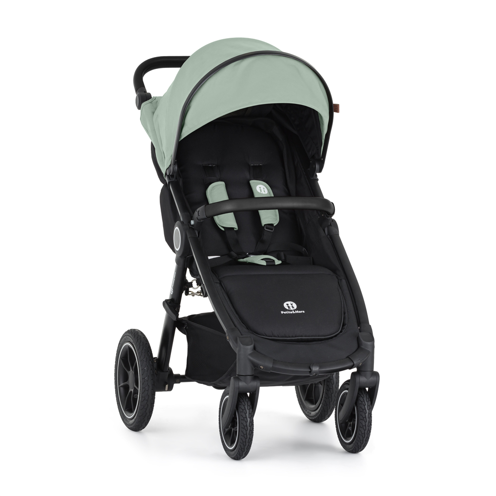 PETITE&amp;MARS Kočárek sportovní Street2 Air Black Iron Green