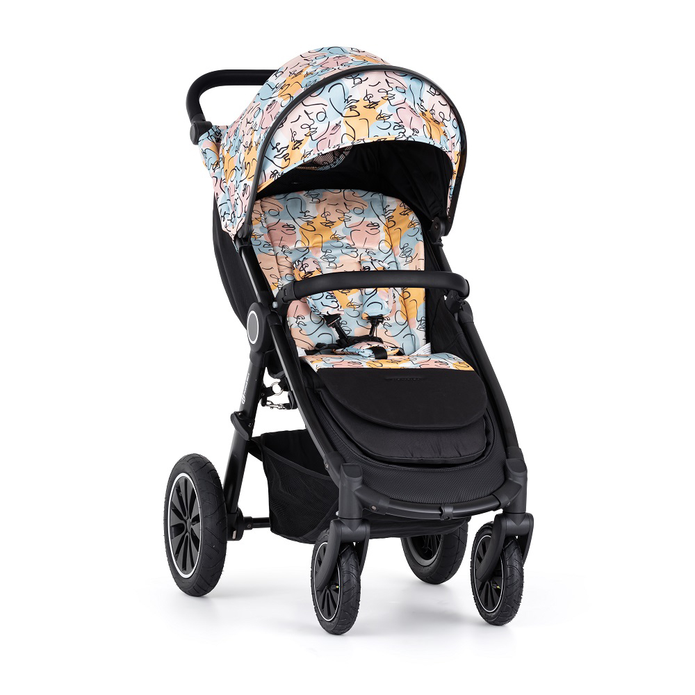 PETITE&amp;MARS Kočárek sportovní Street2 Air Black Limited 100 Faces Complete