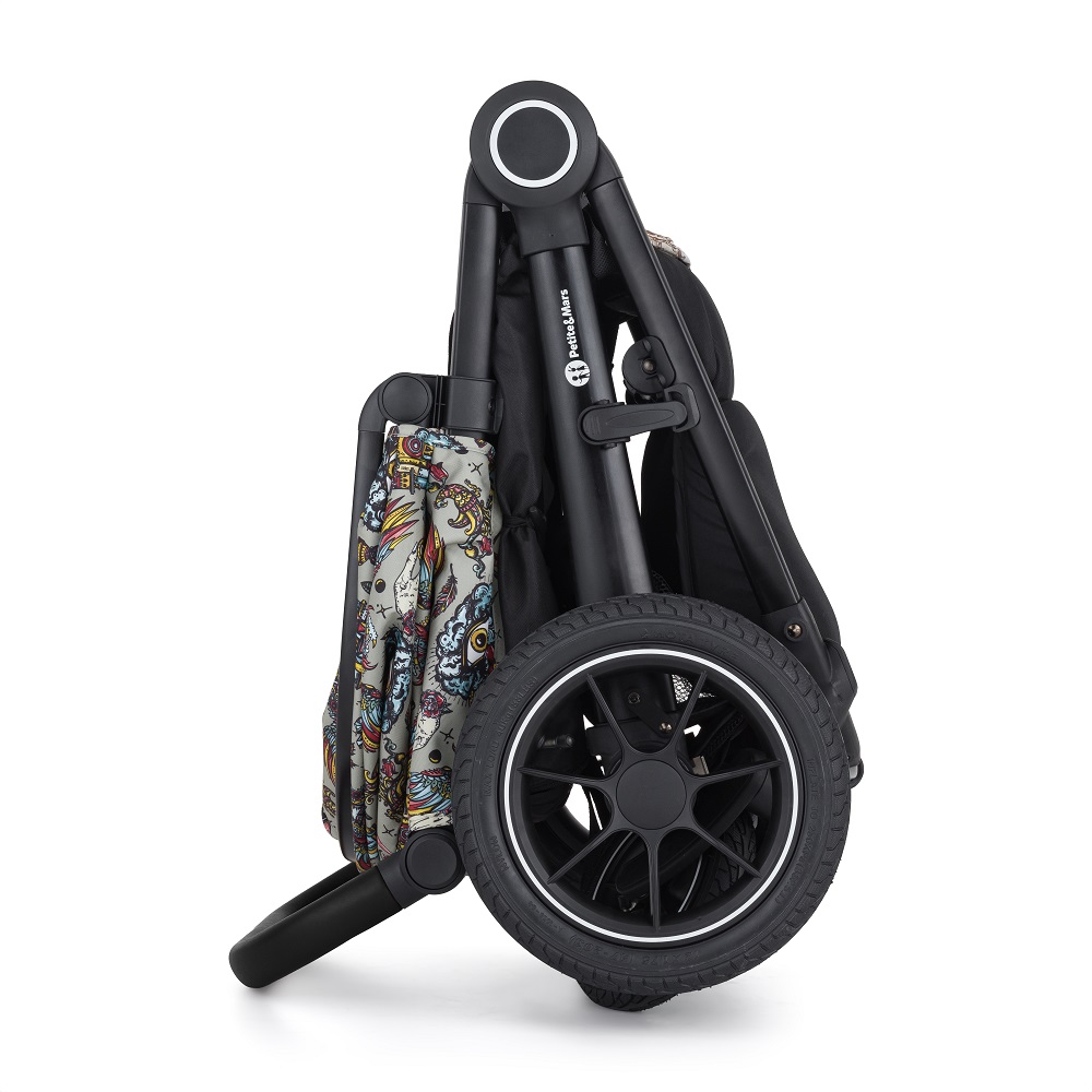 PETITE&amp;MARS Kočárek sportovní Street2 Air Black Limited 100 Wonderland Complete