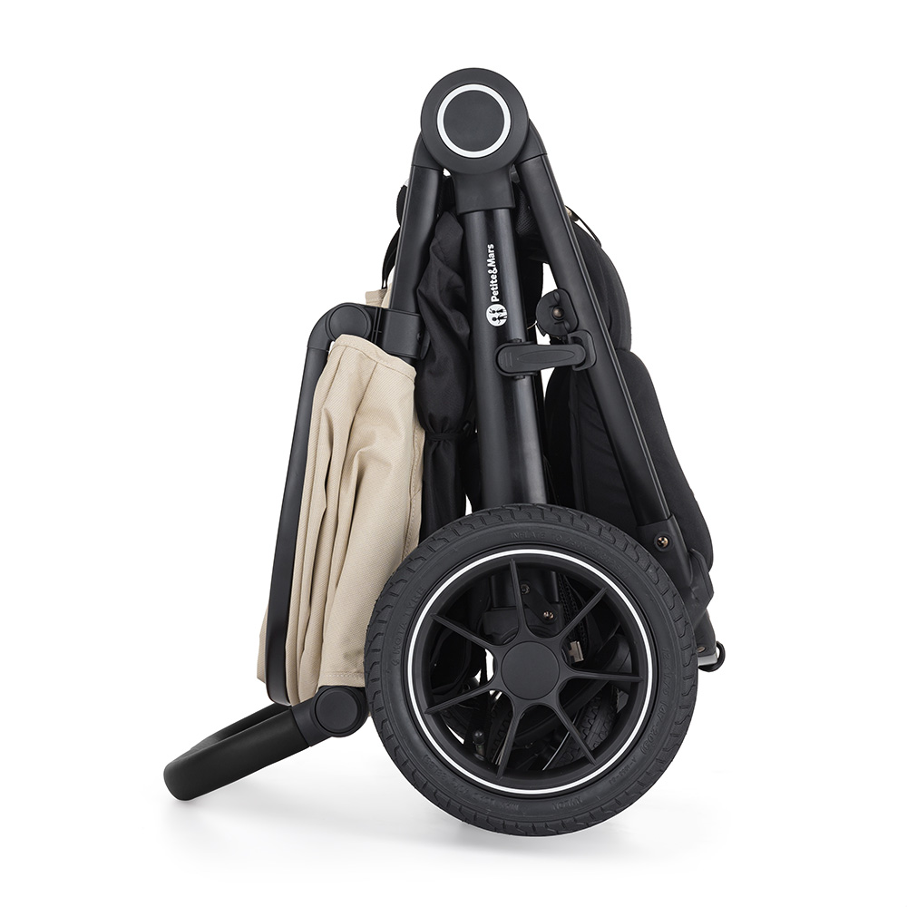 PETITE&amp;MARS Kočárek sportovní Street2 Air Black Sahara Beige