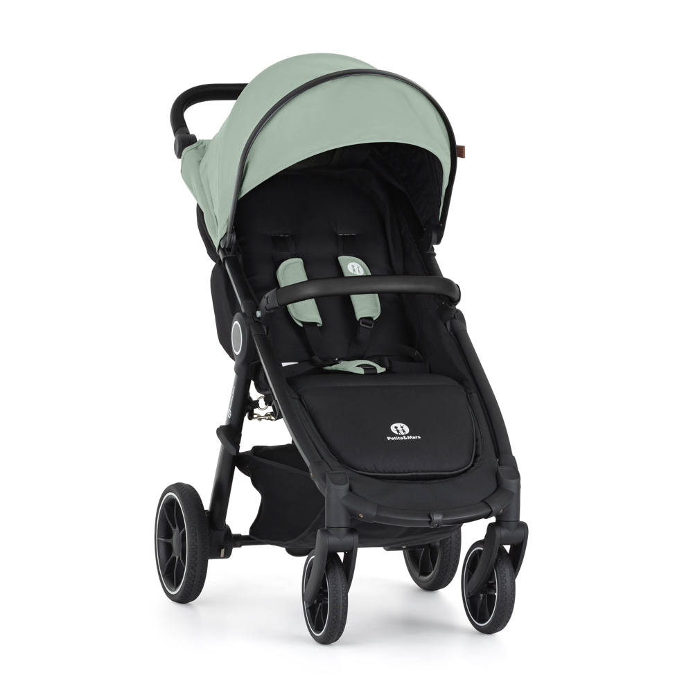PETITE&amp;MARS Kočárek sportovní Street2 RWS Black Iron Green