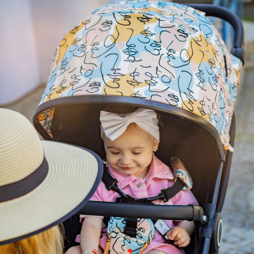 PETITE&amp;MARS Kočárek sportovní Street2 RWS Black Limited 100 Faces Complete