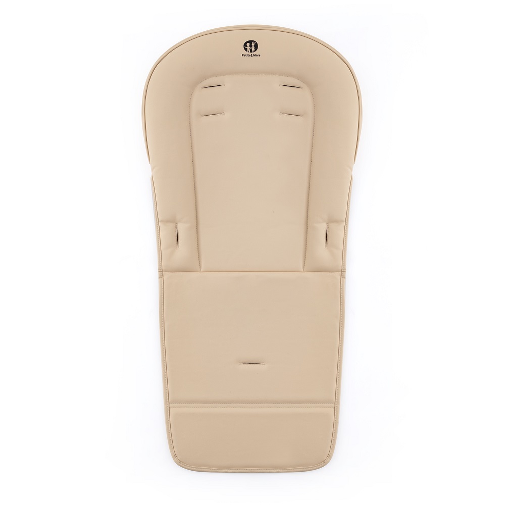 PETITE&amp;MARS Potah sedáku a podnos k dětské židličke Gusto Pastel Beige