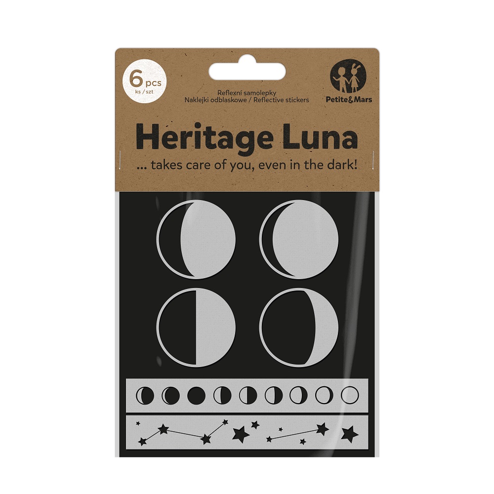 PETITE&amp;MARS Reflexní samolepky Heritage Luna