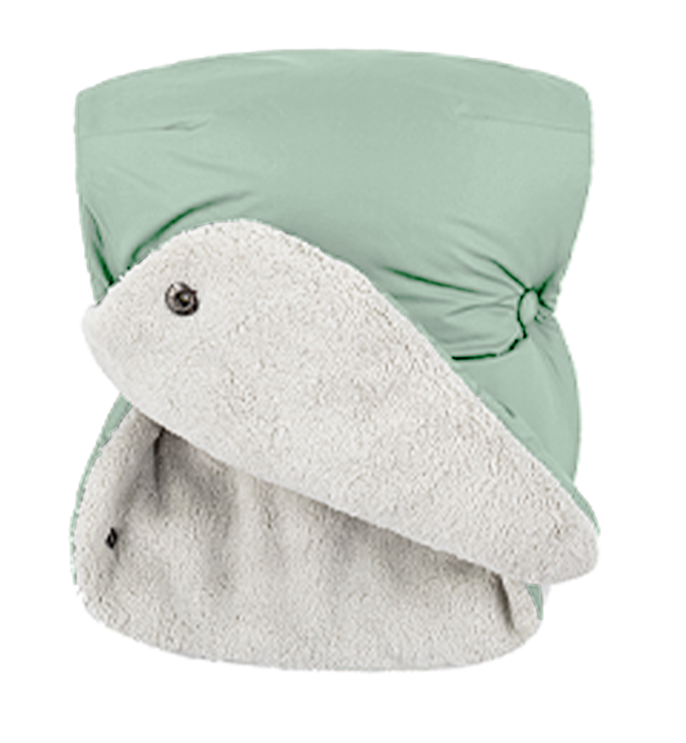 PETITE&amp;MARS Set zimní fusak Jibot 3v1 + rukavice na kočárek Jasie Pale Eucalypt