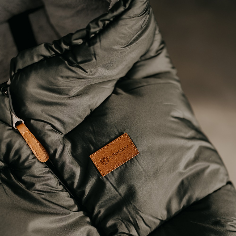 PETITE&amp;MARS Set zimní fusak Jibot 3v1 + rukavice na kočárek Jasie Sweet Toffee