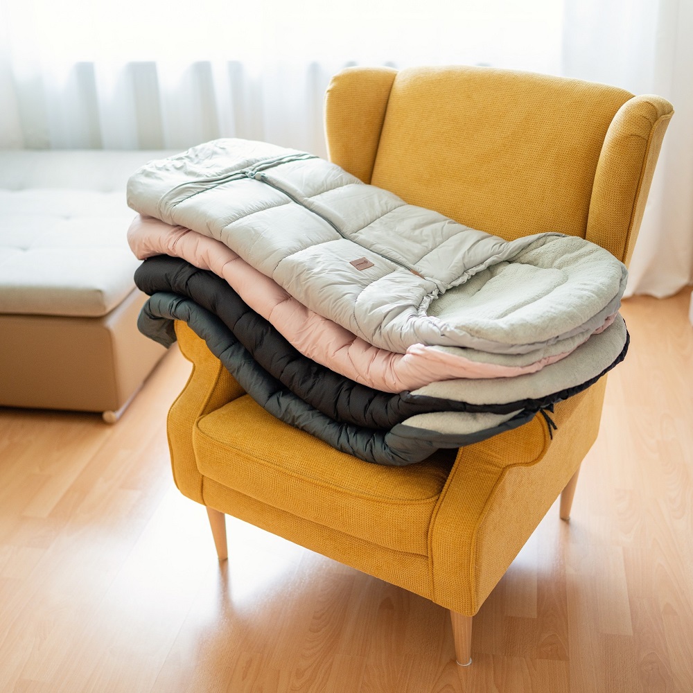 PETITE&amp;MARS Set zimný fusak Jibot 3v1 + rukavice na kočárek Jasie Ink Black