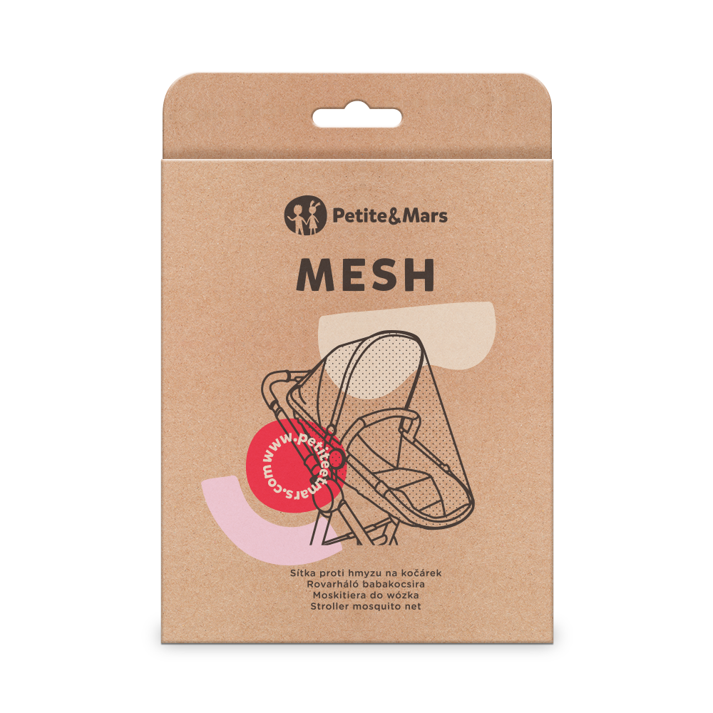 PETITE&amp;MARS Síťka proti hmyzu Mesh, univerzální na kočárek