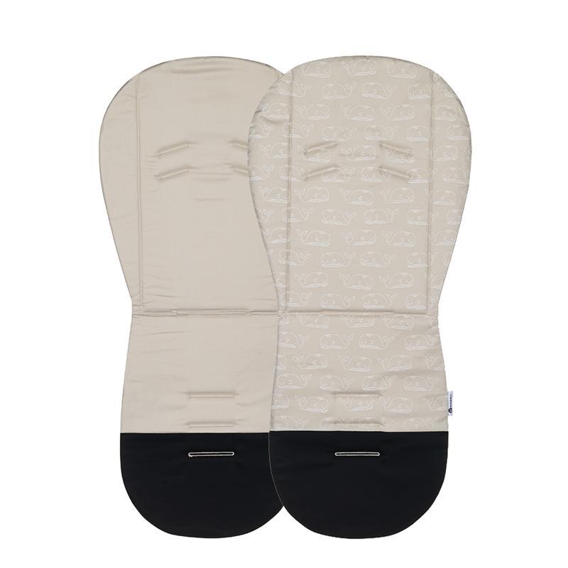 PETITE&amp;MARS Vložka do kočárku Foamy Beige Whale