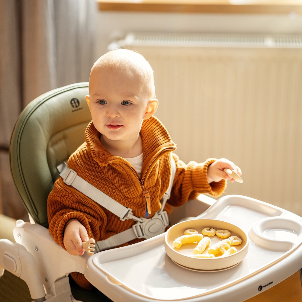 PETITE&amp;MARS Židlička jídelní Gusto Complete Mature Olive