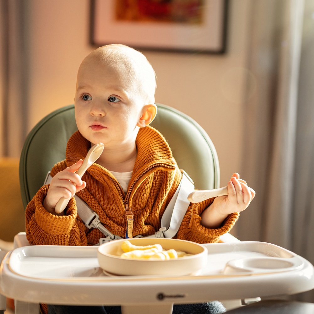 PETITE&amp;MARS Židlička jídelní Gusto Complete Mature Olive