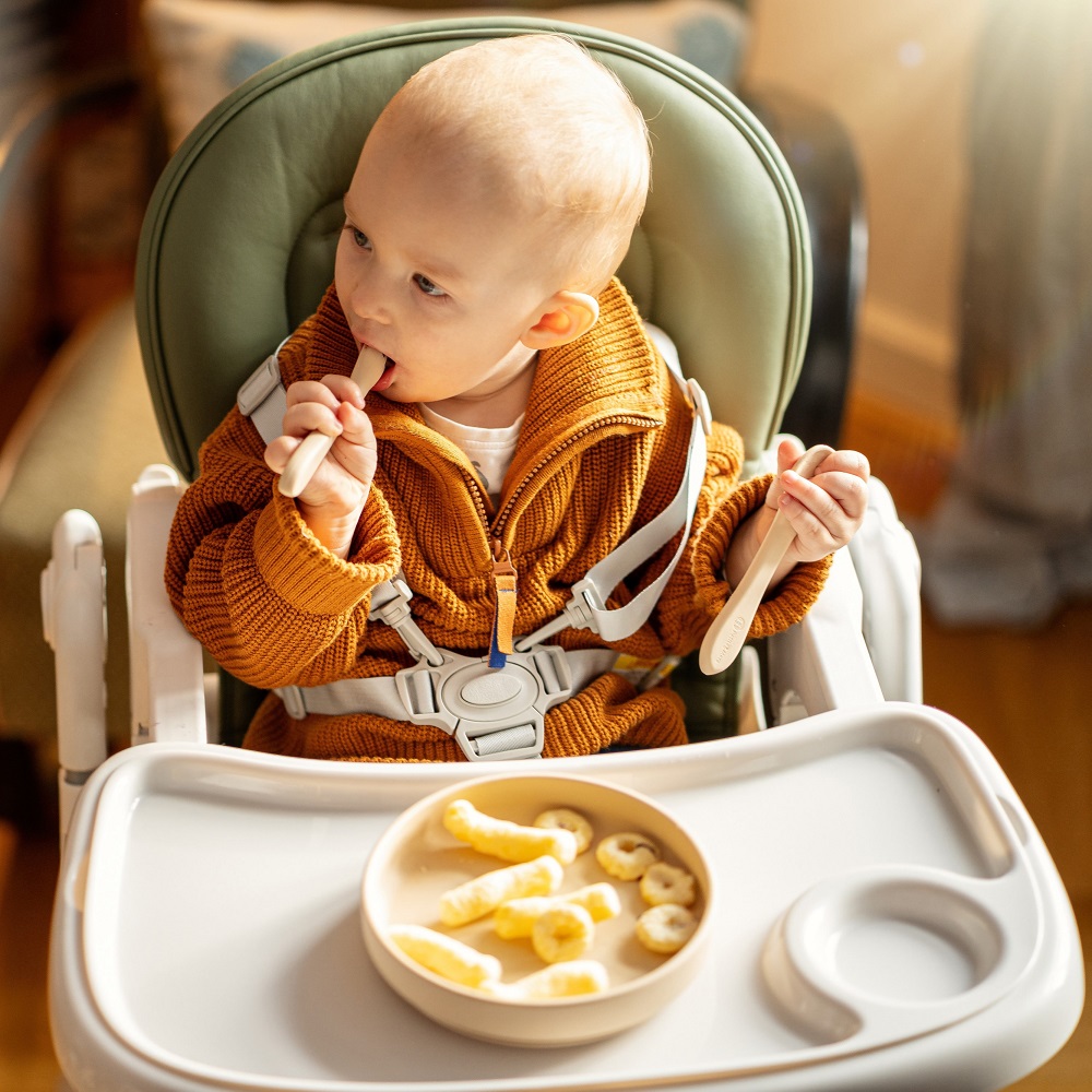 PETITE&amp;MARS Židlička jídelní Gusto Complete Mature Olive