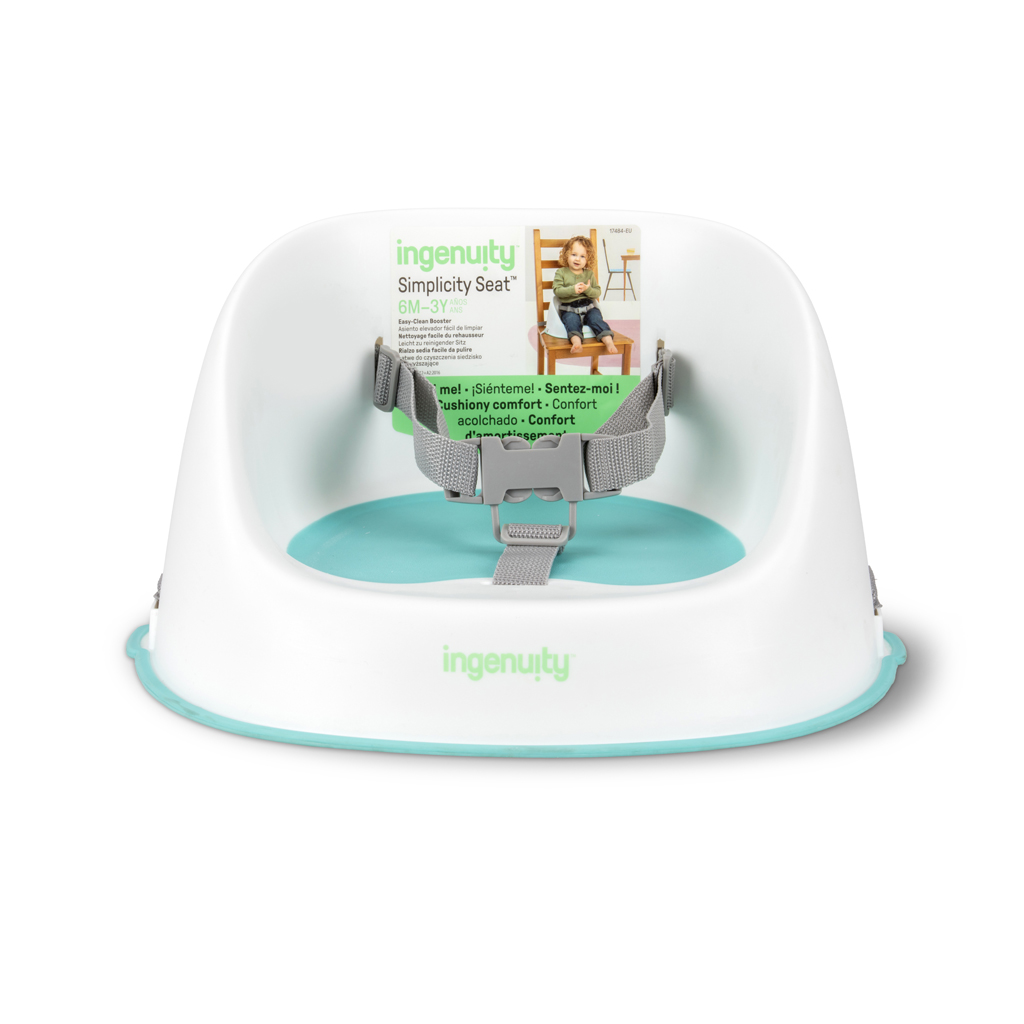 INGENUITY Podsedák na jídelní židličku Simplicity Seat™ Teal 6m+, do 15kg