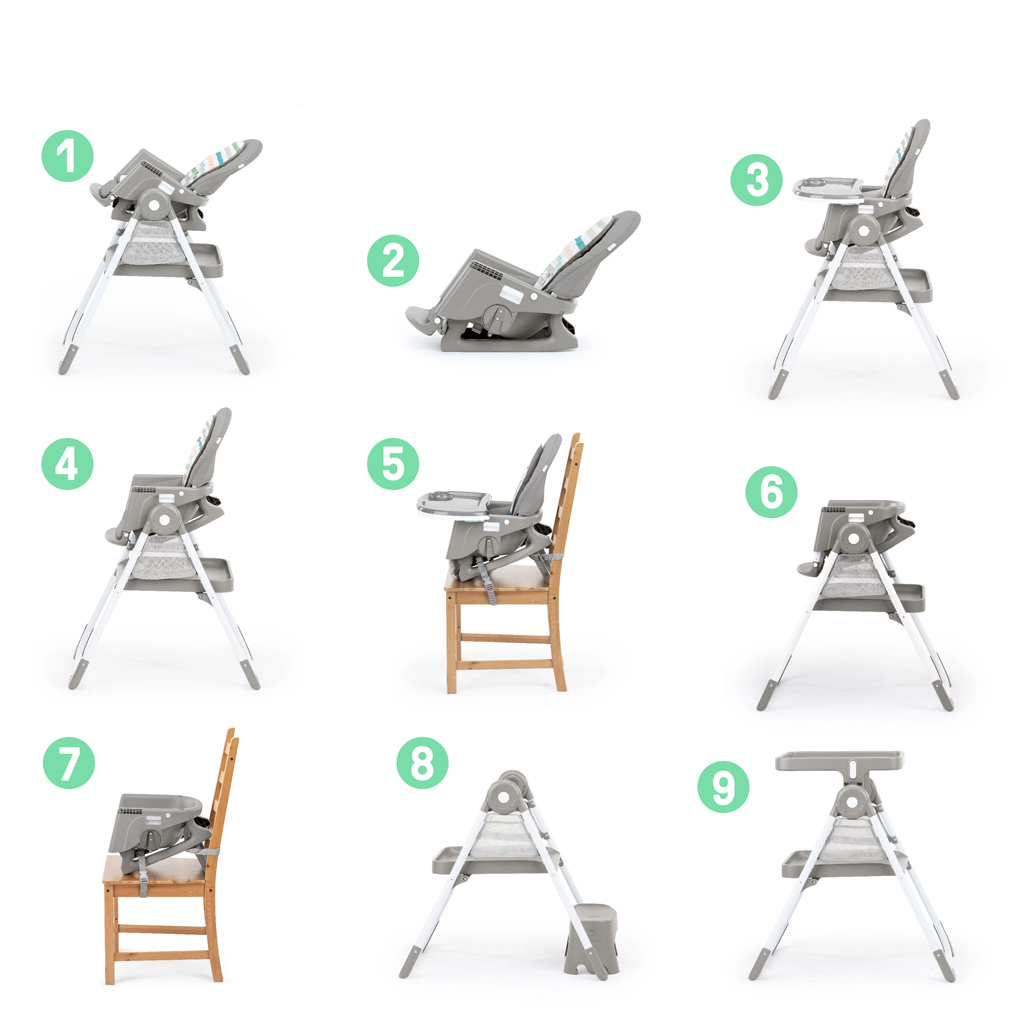 INGENUITY Židlička jídelní multifunkční Soulful Skies™ 0m+ do 23kg